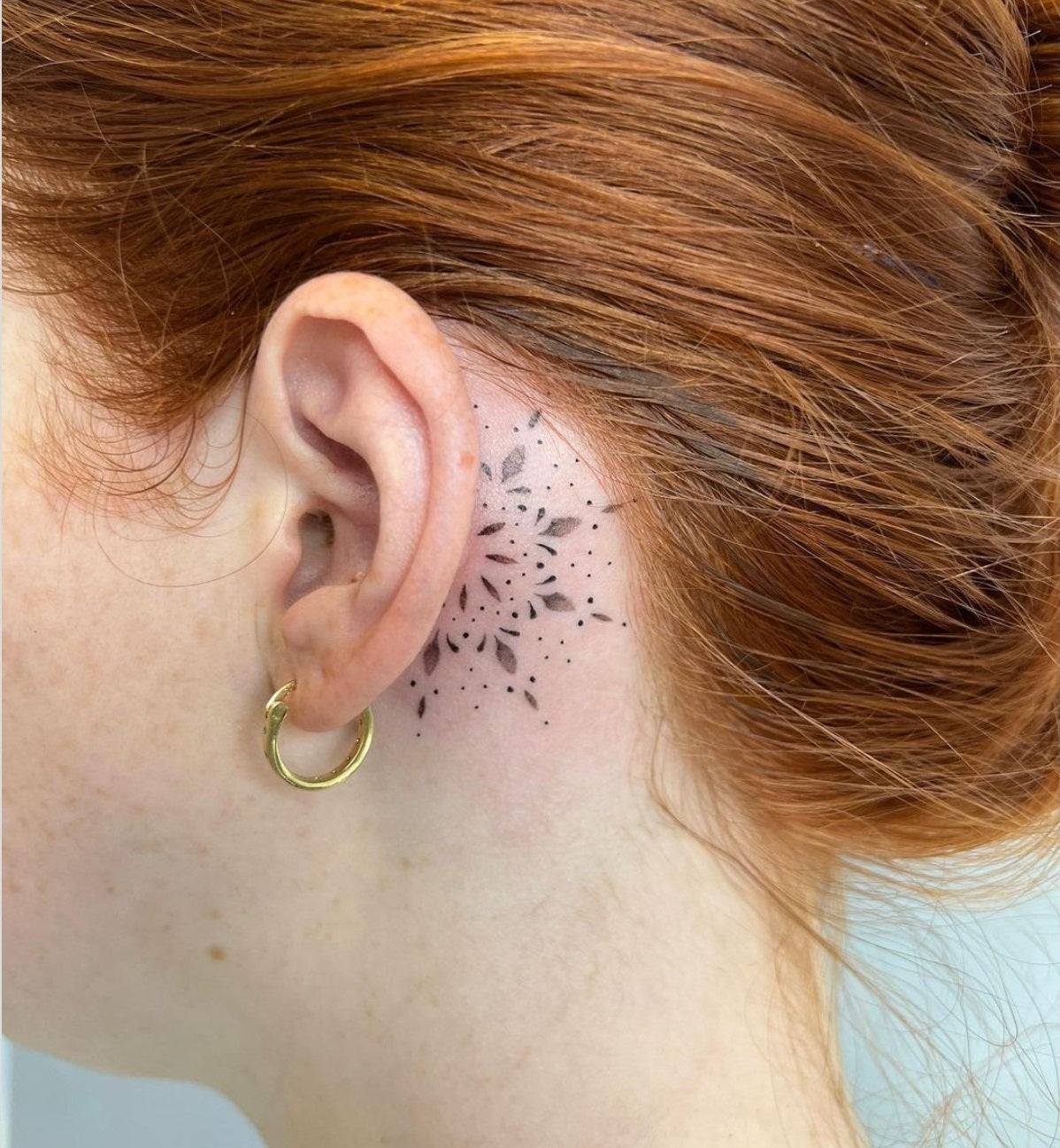 music tattoos in ear