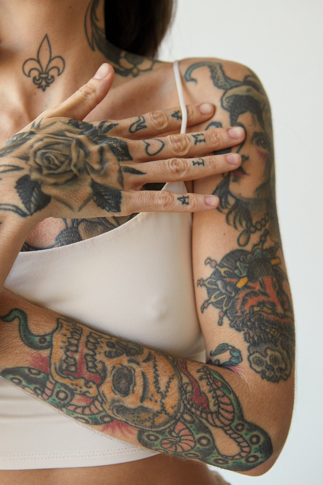 random tattoos turned into a sleeve